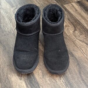 UGG Black Suede Short Boots